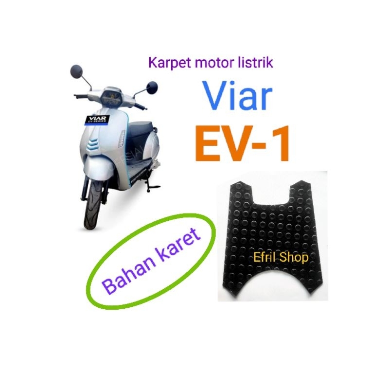 Karpet sepeda motor listrik VIAR EV 1 Viar EV1 BAHAN KARET