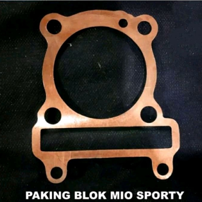 Paking blok tembaga Yamaha Mio sporty old 5TL presis gasket paking blok Mio sporty 5TL Tembaga