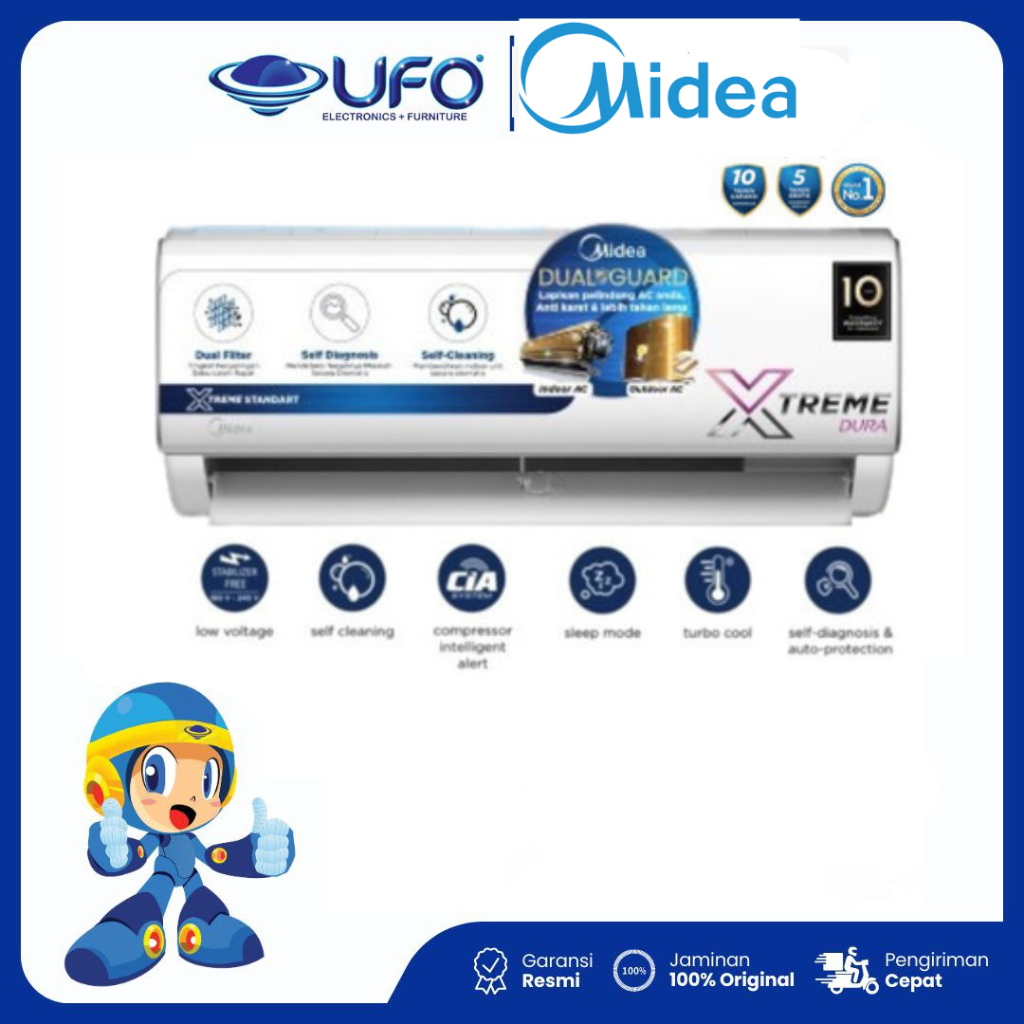 Midea MSAF-05CRN2 AC Split 0.5PK R32 AC Split Standard 1/2 PK