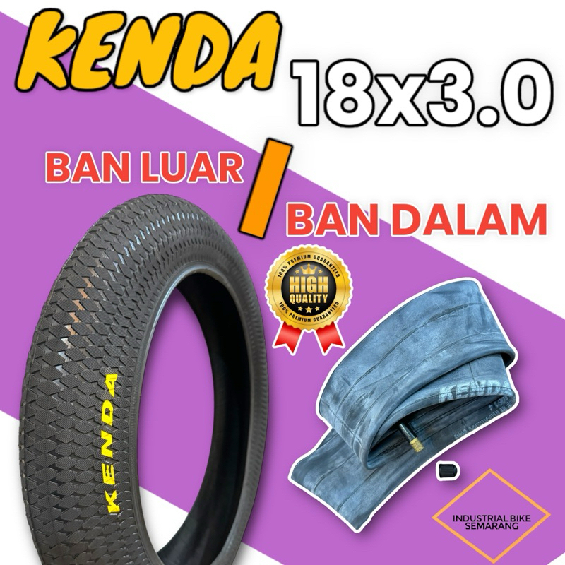 ( 18x3.00 ) Ban Luar / Dalam Kenda 18 x 3.0 Ban Dalam Kenda 18x30 18inch Kenda Tire Tube Sepeda Anak