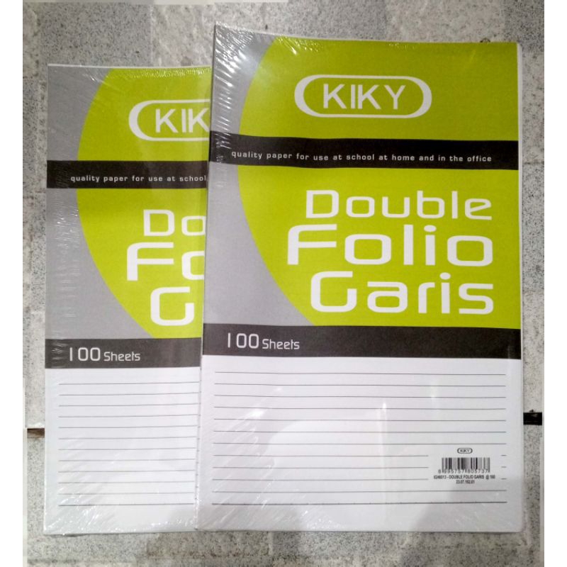 

buku double folio garis 100@10 lembar