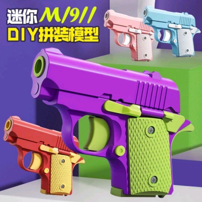 Fidget Toys Mainan Pistol Katana Pisau Cosplay Samurai Plastik