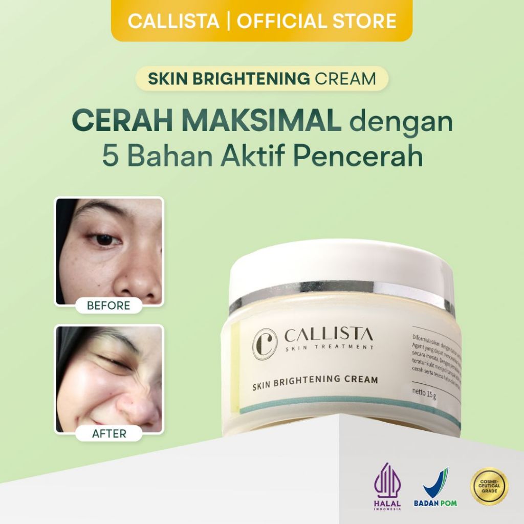 CALLISTA Skin Brightening Cream - Cream Malam untuk Mencerahkan Wajah