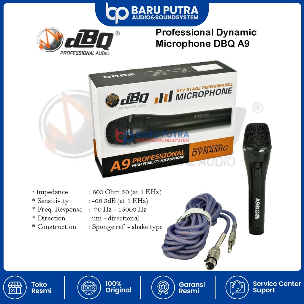 Mic dBQ A9 / Professional Dynamic Microphone dBQ A-9