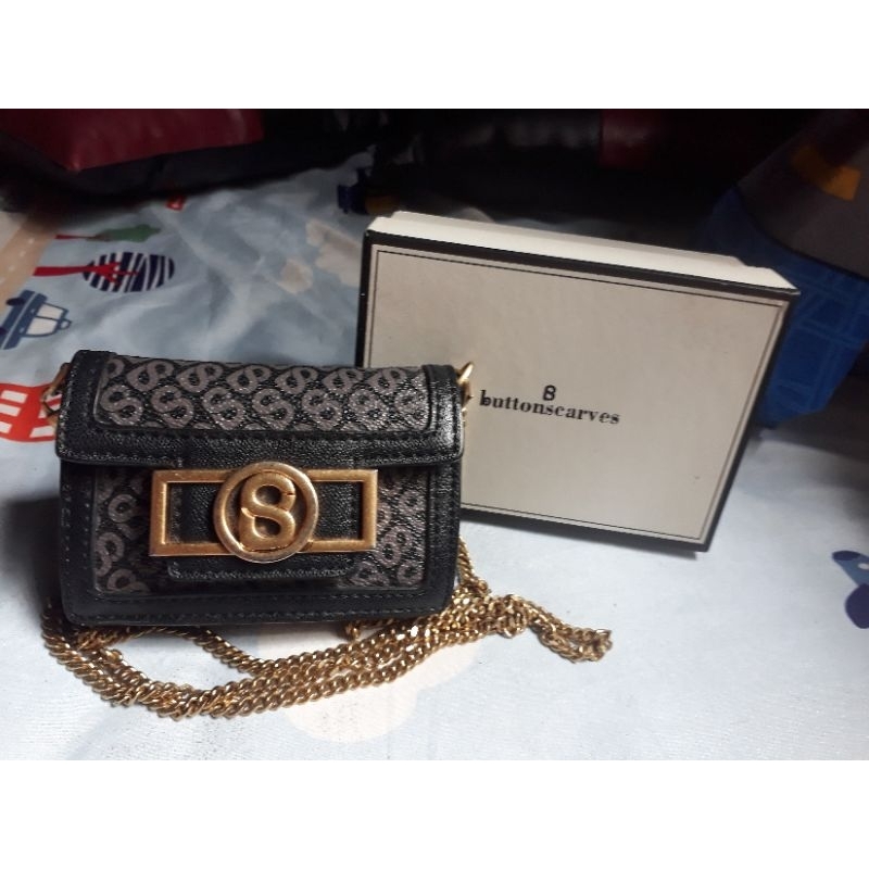 Preloved tas izzy micro bag buttonscarves