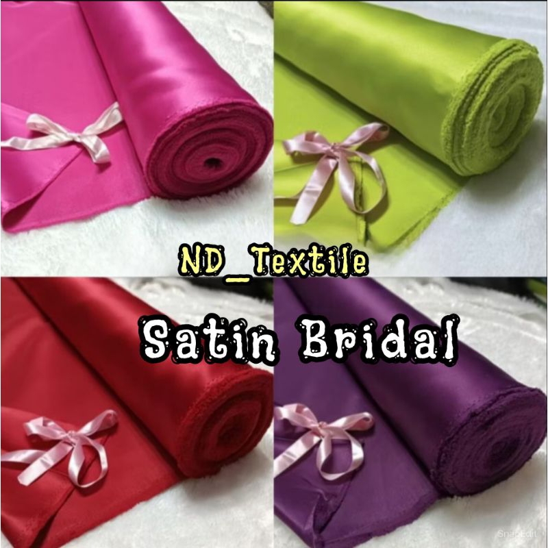 Kain Satin Bridal/Polos Bridal/Dress/Gaun