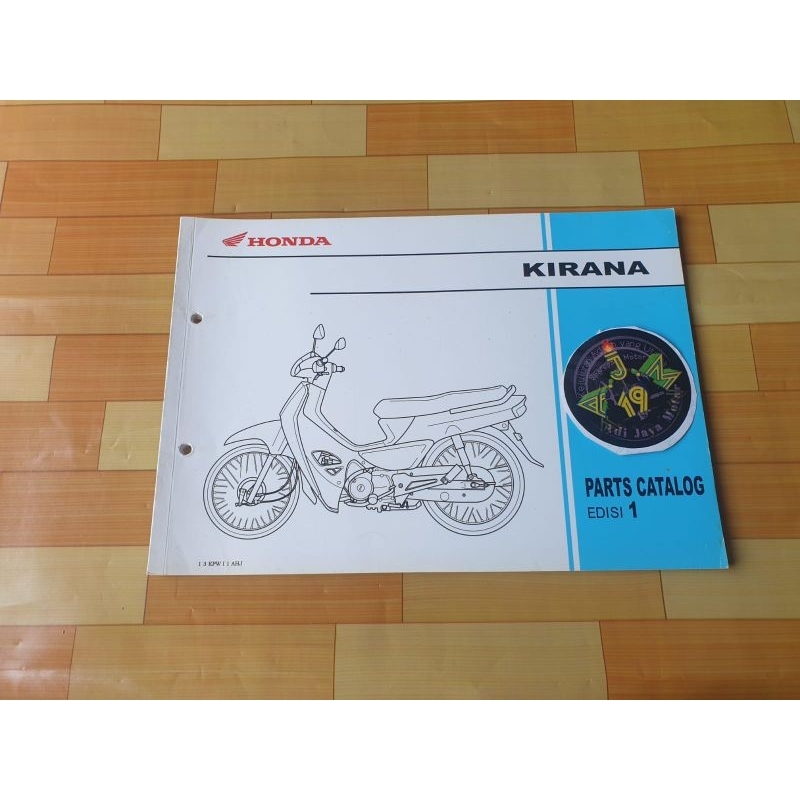 Buku Part Catalog Katalog Copian Honda Kirana