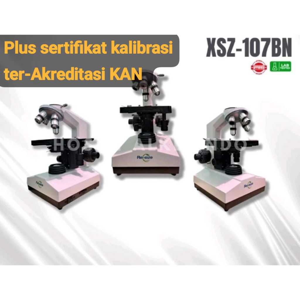 Mikroskop Binokuler XSZ 107 BN - Mikroskop ReHaze XSZ 107 BN Plus Sertifikat Kalibrasi KAN
