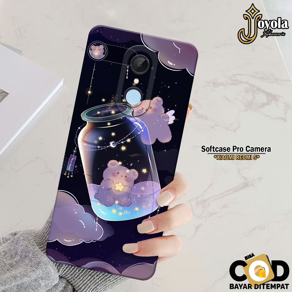 JOYOLA Case XIAOMI REDMI 5 Terbaru - Fahion Case Kartun - Softcase  XIAOMI REDMI 5 - Pro Camera - Ca
