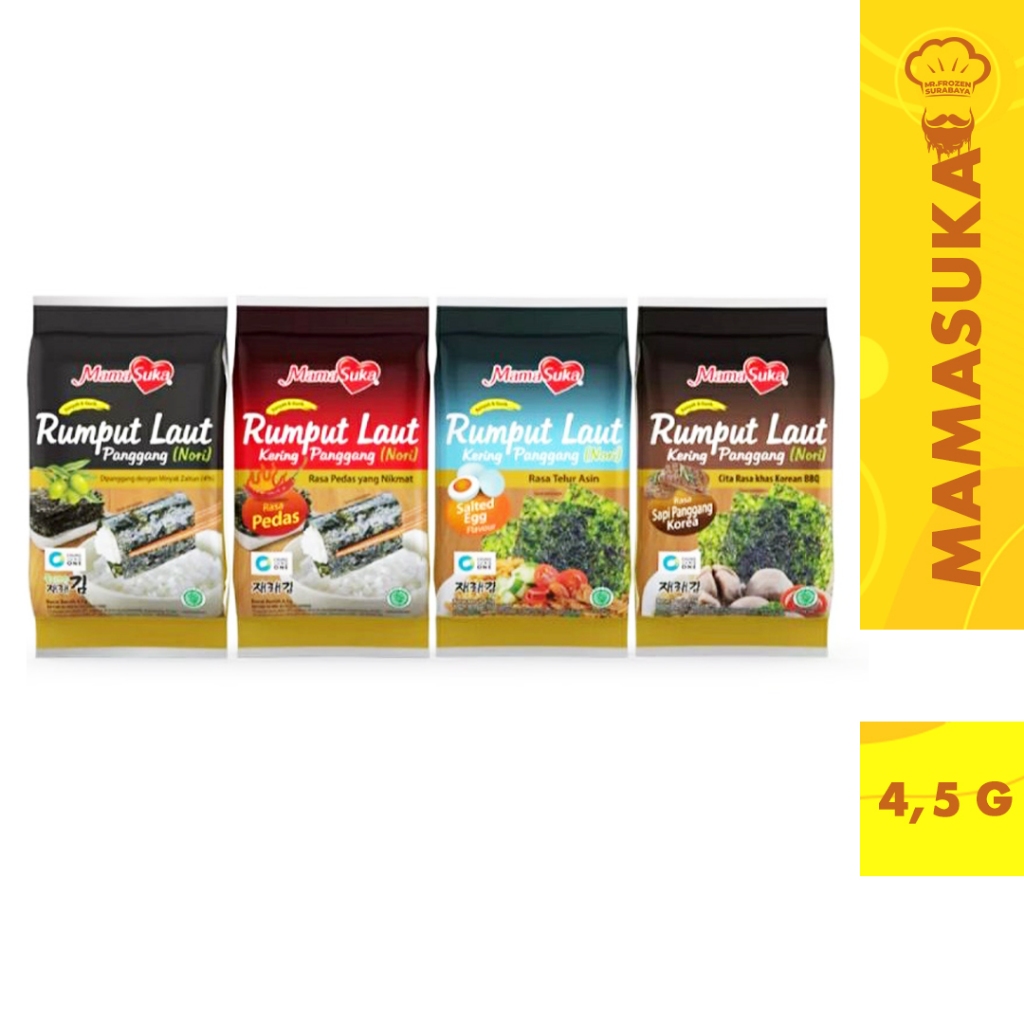 

MamaSuka - Rumput Laut Panggang berat 4,5 gr