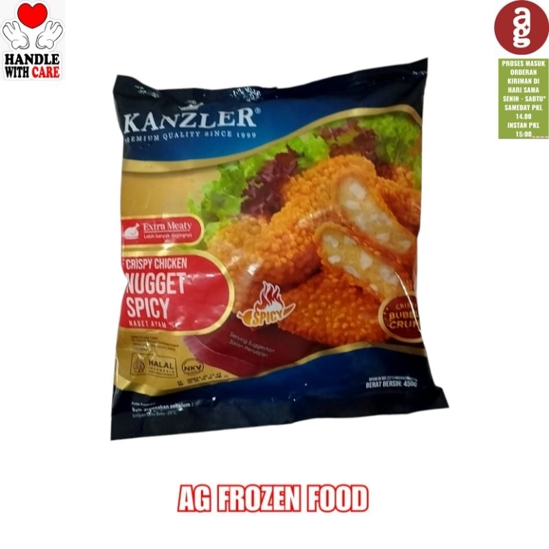 

Kanzler Crispy Chicken Nugget Spicy 450 Gram
