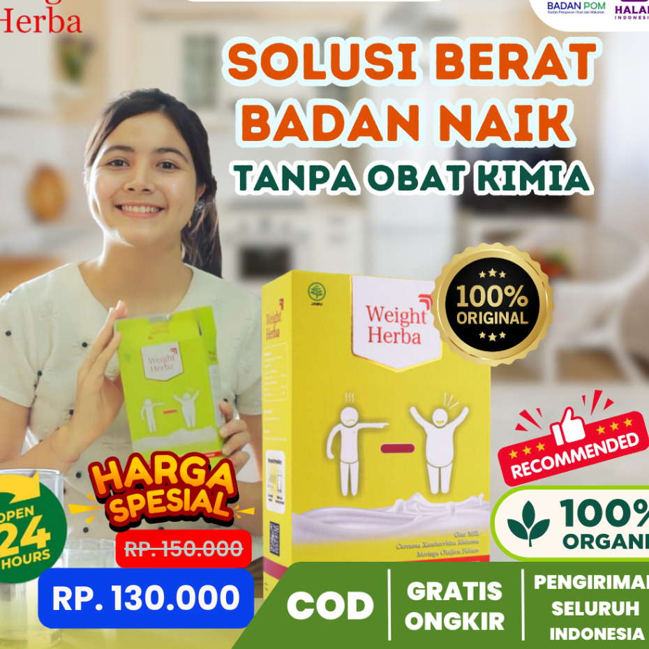

Weight Herba 100% Original | Susu Penambah Berat Badan dan Membuat Nafsu Makan Meningkat Secara Alami Tanpa Obat Kimia