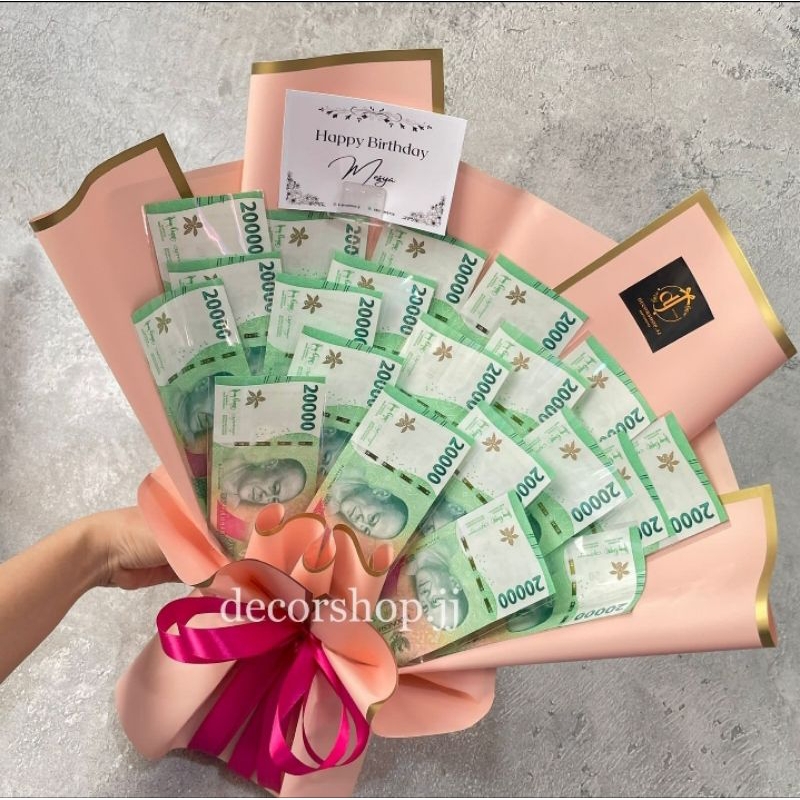 money bouquet 20 lembar