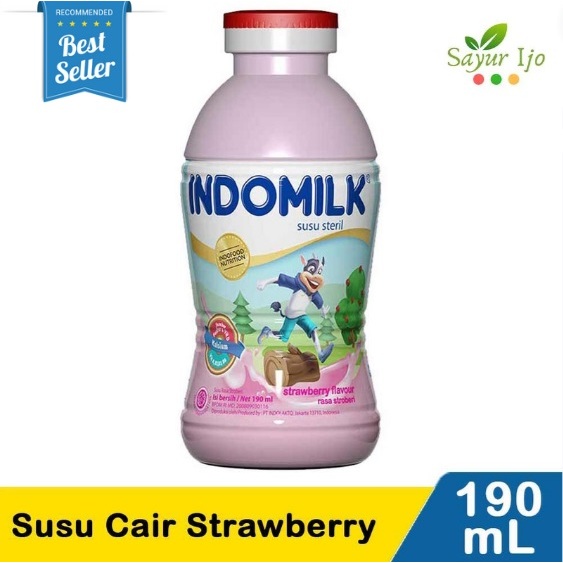 

Indomilk Susu Cair Stroberi 190 ML / Botol Fresh Strawberry Milk UHT Segar