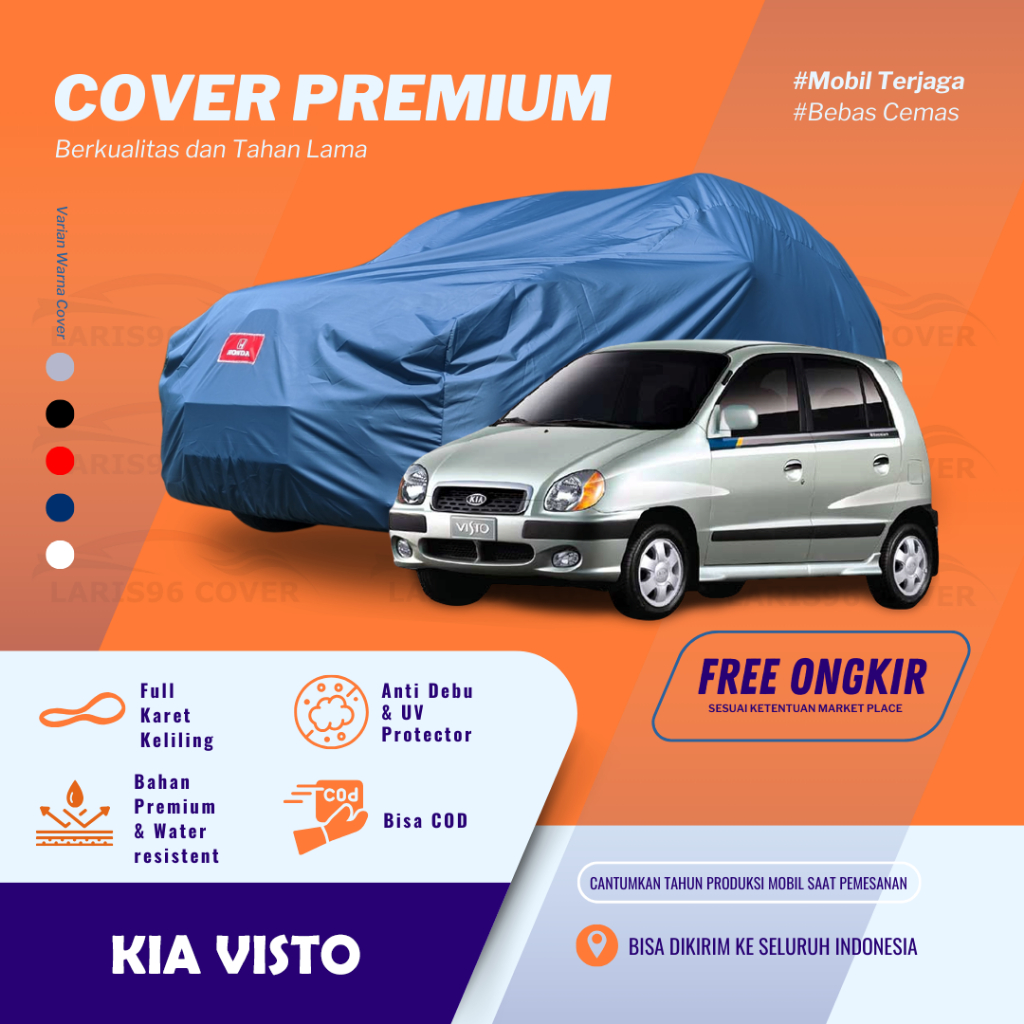 Premium Body Cover Mobil Kia Visto Sarung Penutup Mantel Mobil Kia Visto