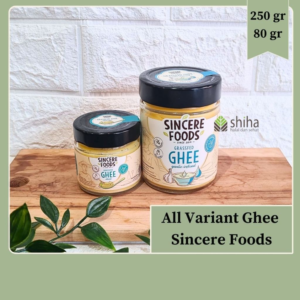 

Ghee CLASSIC Grass Fed 250gr Sincere Foods | Warung Shiha