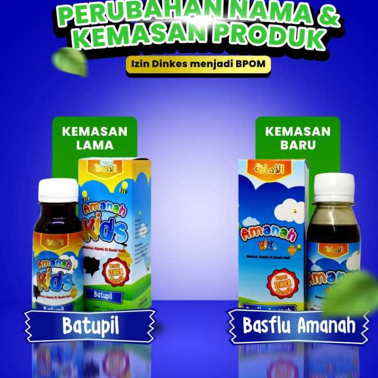 

Madu BASFLU AMANAH Batupil Anak Amanah Kids Obat Batuk Pilek Flu