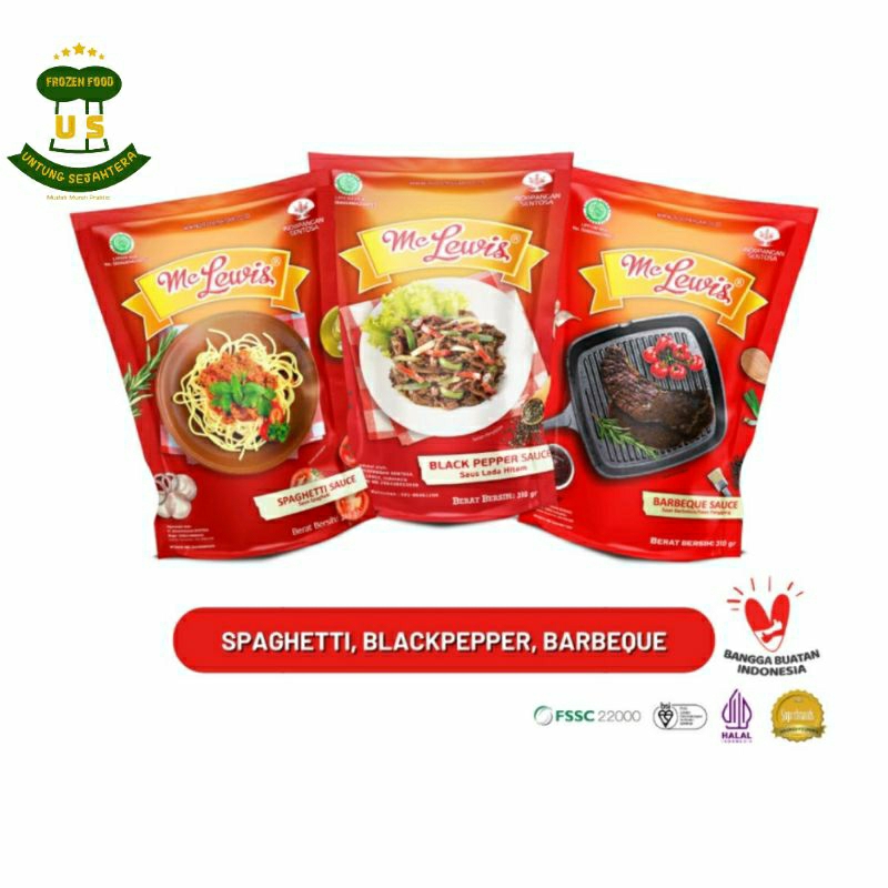 

Mc Lewis Saus Blackpepper Sauce Bbq Saus Barbeque Sauce Bbq 310gr Spaghetti Sauce Saus Spaghetti 310gr Mc Lewis Blackpepper Sauce 310gr saos lada hitam saos Barbeque bumbu spageti spaghetti