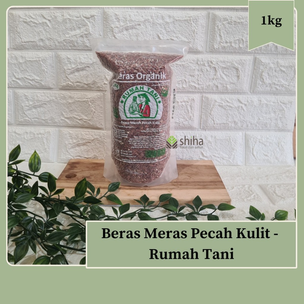 

Beras Organik Merah Pecah Kulit 1kg - Rumah Tani | Warung Shiha