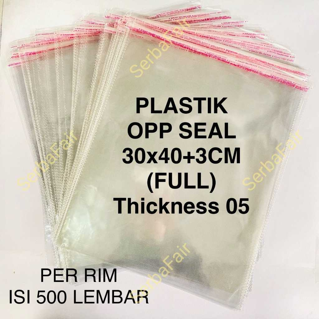 

Plastik OPP Seal / Lem 30x40+3CM 05 FULL / ISI 500 Lembar / VALUE TERBAIK