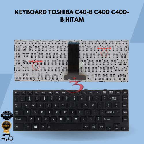 Keyboard Toshiba C40B. C40D