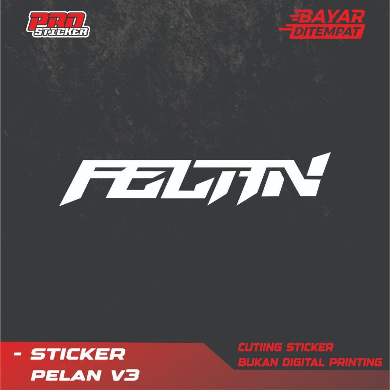 stiker cutting pelan V3 stiker pelan motor helm