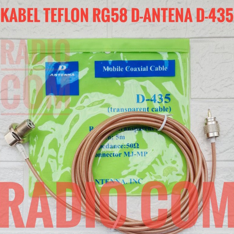 Paling Sesuai KABEL TEFLON ANTENA MOBIL DANTENA D435 KABEL RG58 TEPLON ANTENA MOBIL  KABEL RADIO RIG