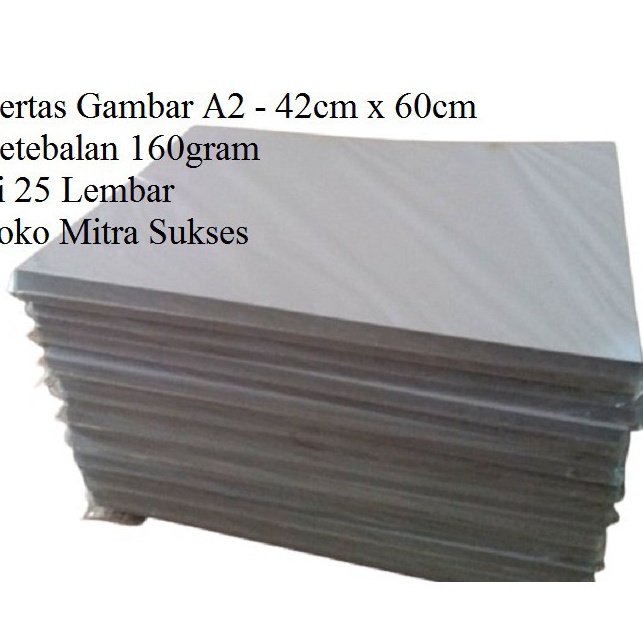 

Mega 25 Lembar Kertas Gambar A2 42cm x 6cm