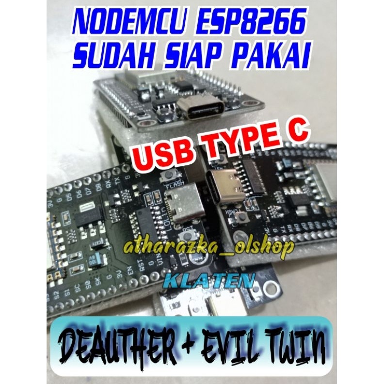 NodemCU Mini Oled Type C USB ATTR4CTHR Siap PAKAI l LZ9