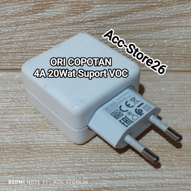 Adaptor/Batok ORI Bawaan Second Oppo F11/F11 Pro/ Reno 3/2F/K3 4Amper 20Wat Suport Vooc Copotan HP 1