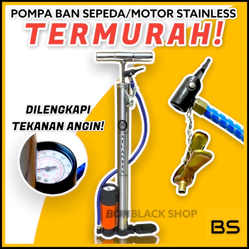 KODE Y28D Pompa Ban Motor Pompa Sepeda Motor Kompa Angin Ban Motor Pompa Sepeda Dan Motor Pompa Angi