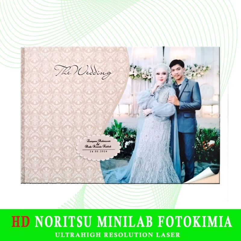 Cetak foto Album kolase 20x30 A4 Cover costum full gambar buku tahunan wedding