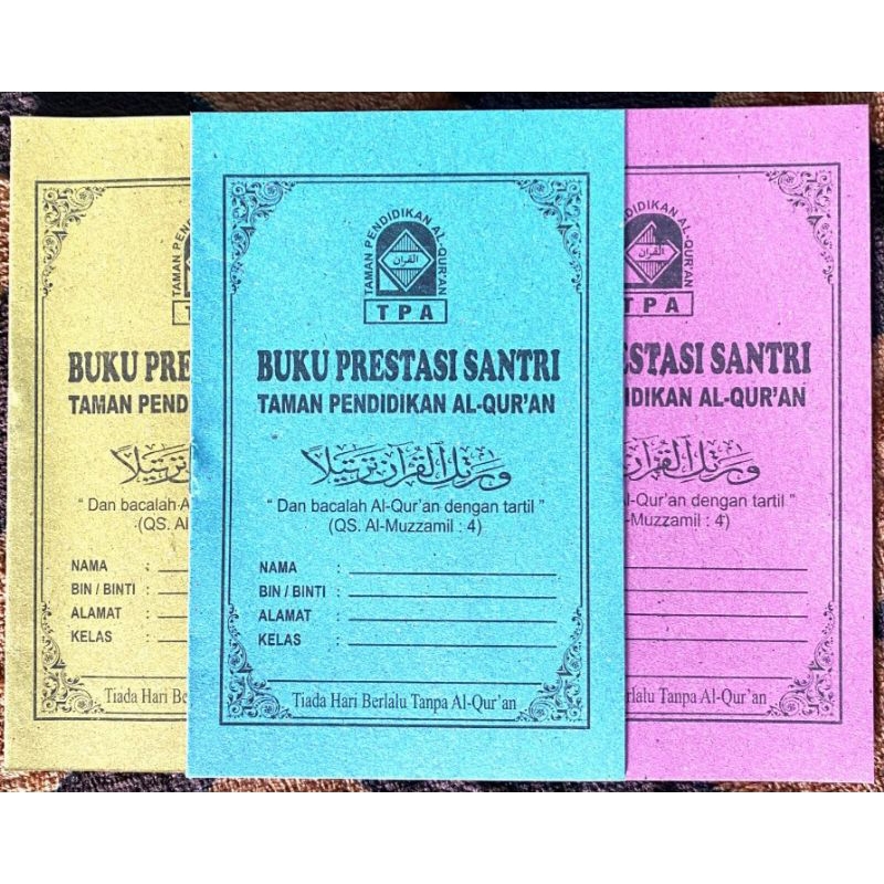 

Buku Prestasi Santri murah
