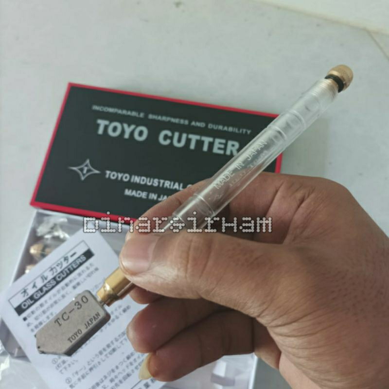 Alat Potong Kaca Minyak Toyo TC 30 Original TOYO TC30 Glass Cutter TC-30 Asli Japan