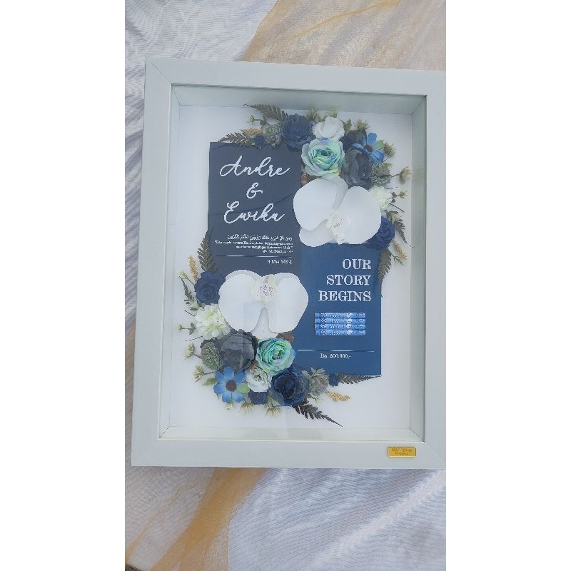 bingkai mahar - mahar bingkai - 30x40cm - bingkai mahar 30x40cm