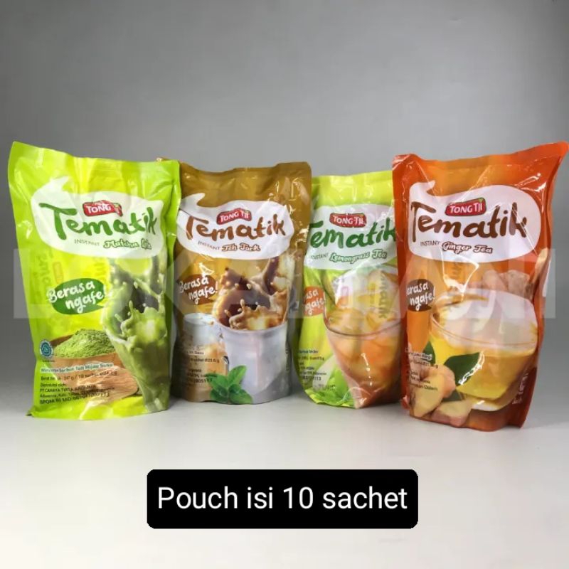 

Tong Tji Tematik Instant Minuman Serbuk Teh Instan Pouch Isi 10 Sachet