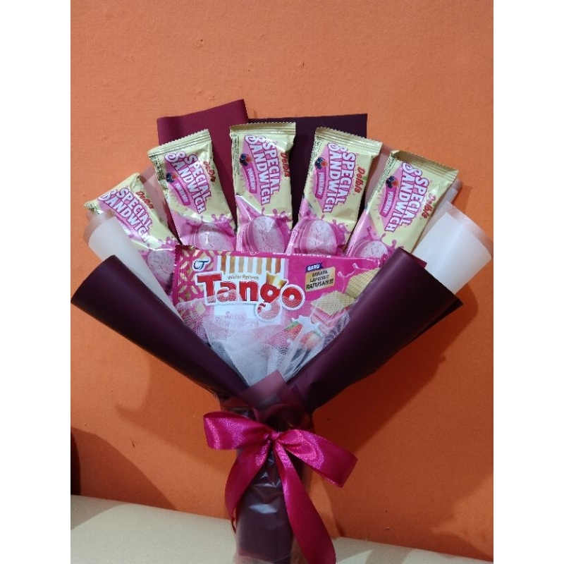 buket tango /buket Snack / buket murah / buket Snack pink