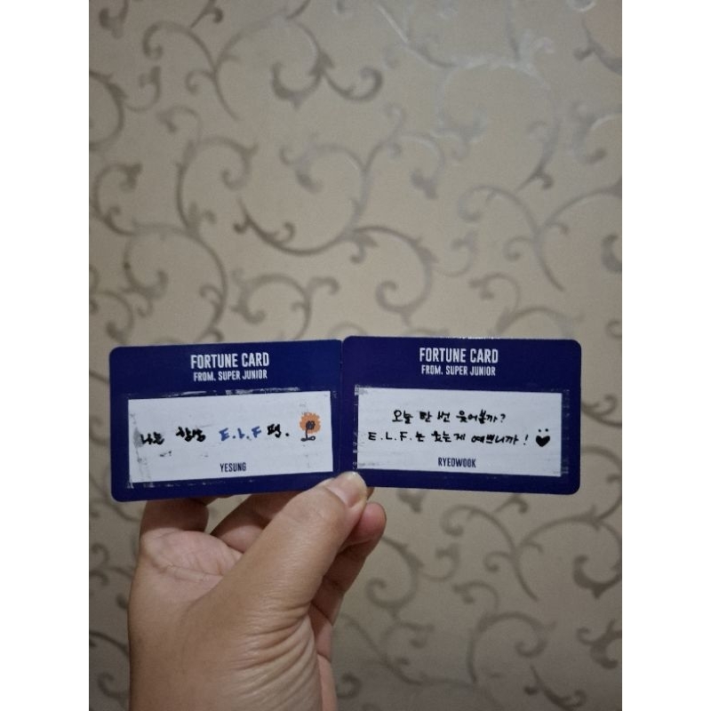 Super Junior Fortune Scratch SS9 Encore