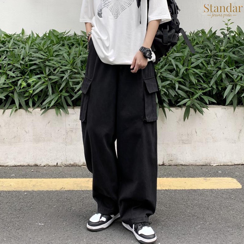 KODE R97P SJPcelana cargo cowok celana cargo panjang pria celana kargo korean style celana pants pri