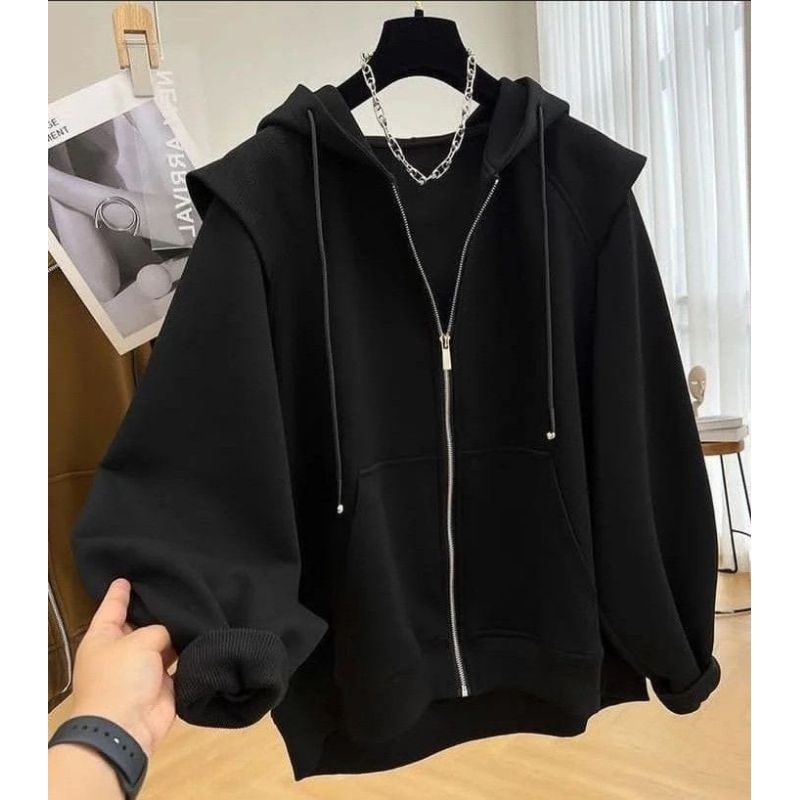 Hoodie polos / hoodie oversize unisex