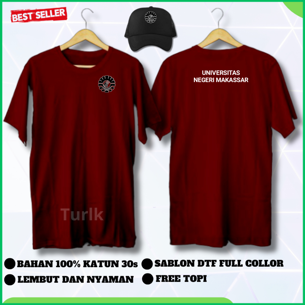 Kaos Universitas Negeri Makassar Kaos Tshirt UNM Kaos UNM Universitas Negeri Makassar