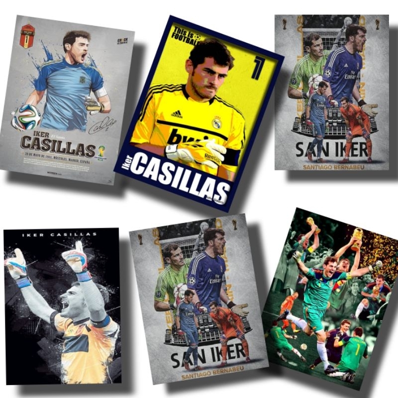 Poster dinding Iker Casillas size A3+