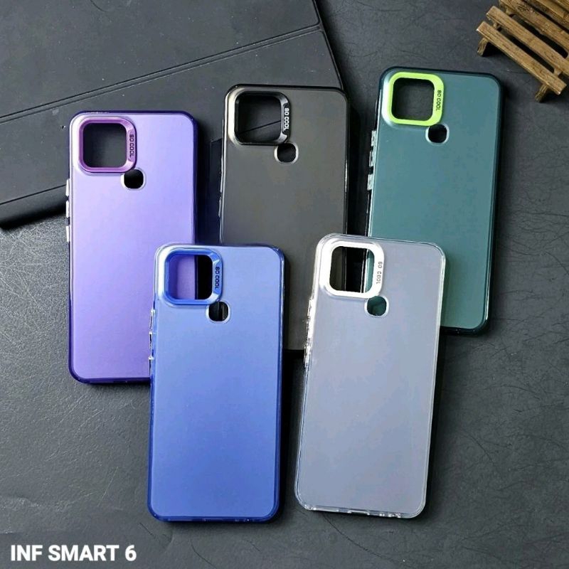 INFINIX SMART 6 CASE SOCOOL CASING IMD HYBRID PLATE HOLOGRAM INFINIX SMART 6