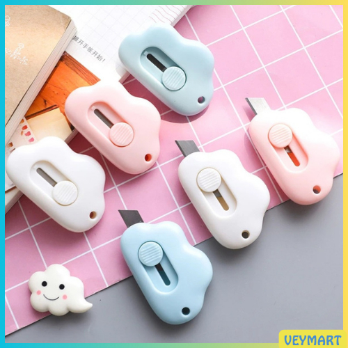 

Pisau Cutter Mini Viral Bentuk Awan Cutter Mini Motif Lucu
