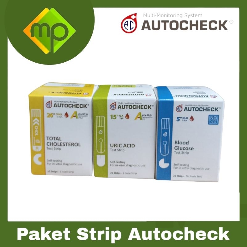 Paket Strip Autocheck 3IN1  Refill Autocheck Strip Autocheck