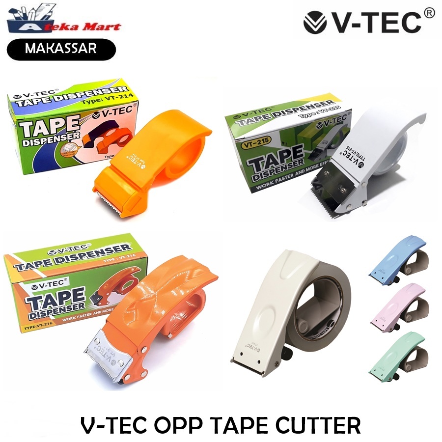 

[1 PCS] V-TEC TAPE DISPENSER VT-214 VT-215 VT-216 VT-217 PEMOTONG OPP PLAKBAN