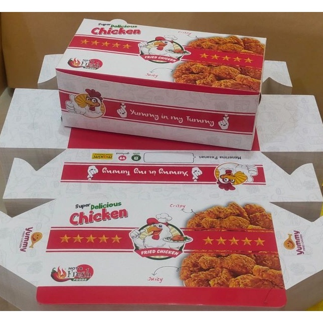 

Gila KotakDus Ayam Goreng Yummy Uk 18 cm x 9 cm x 65 cm