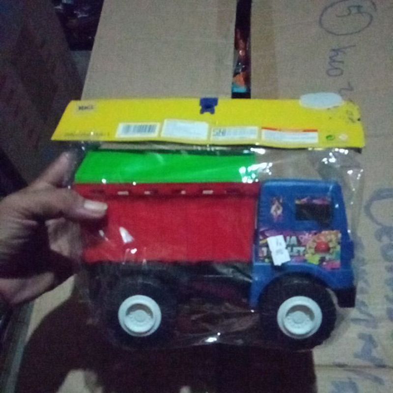 mainan truk bak kayu