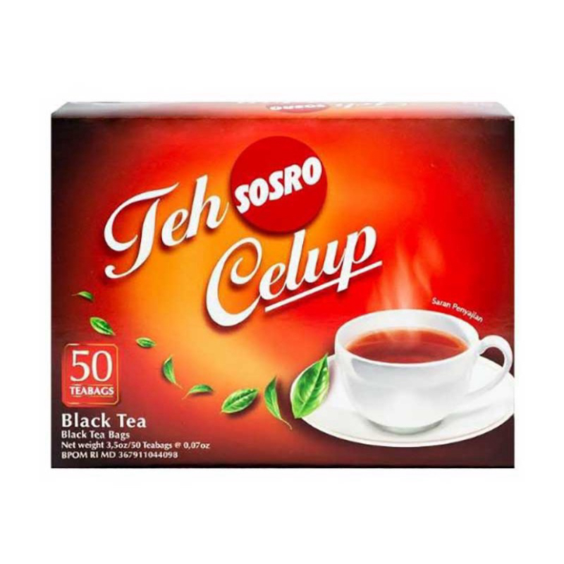 

SOSRO Teh Celup Hitam 50 Kantung Celup