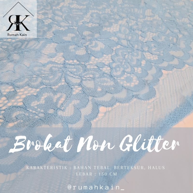 LACECORD NON GLITTER/LACE BROKAT/KAIN BROKAT/Harga 0,5m